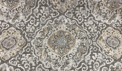Medallion Pattern Chenille Fabric, Midwest Modern Woven Fabric, Luxury Fabric, Premium Upholstery Fabric, Fabric for Upholstery