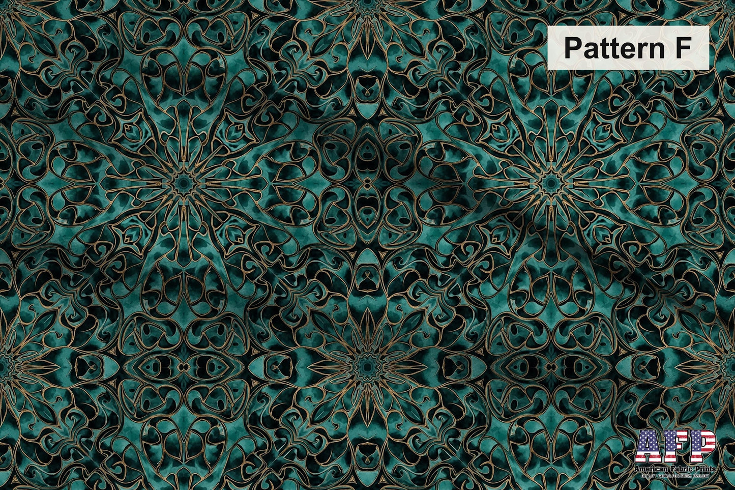 Arabesque Teals Fabric Bundle Set - Shop now at American Fabric Prints