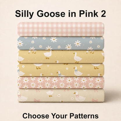 Silly Goose in Pink 2 Fabric Bundle Set - Shop now at American Fabric Prints