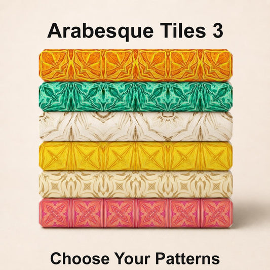 Arabesque Tiles 3 Fabric Bundle Set - Shop now at American Fabric Prints