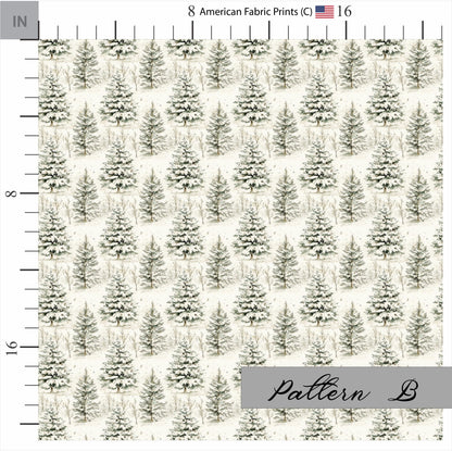 BOHO Christmas Quilting Fabric Set, Christmas Quilt Fabric, USA Made, Premium Cotton Christmas Quilting Fabric, American Fabric Prints