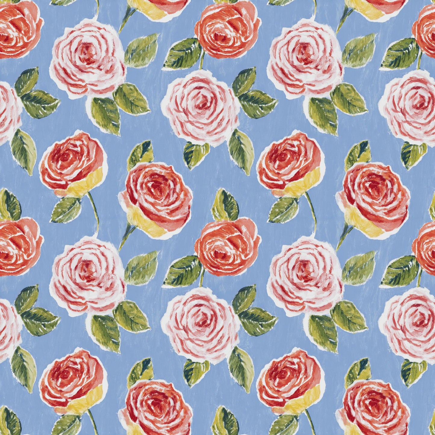 Red and Blue Grandmacore Fabric - Shop now at American Fabric Prints