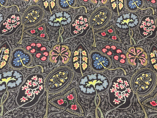 Designer Floral Paisley Pattern on Cotton Fabric. Shop now at AmericanFabricPrints.
