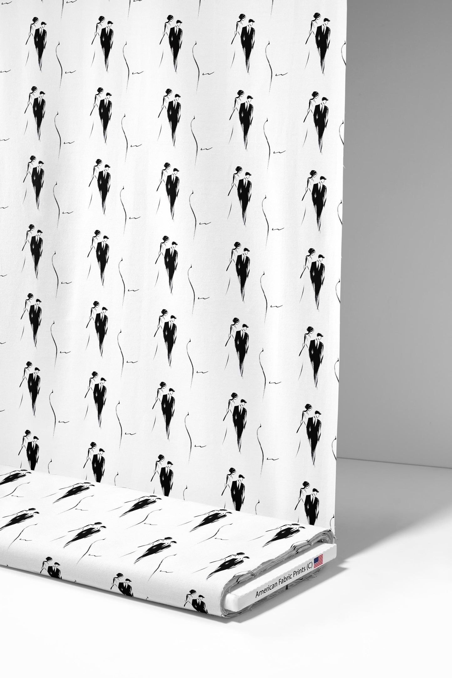 Ink Wedding Fabric - Shop now at American Fabric Prints