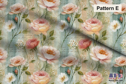 Spring Floral and Stripes Fabric Bundle Set - Shop now at American Fabric Prints