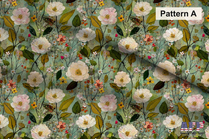 Cottage Shabby Floral Fabric Bundle Set - Shop now at American Fabric Prints