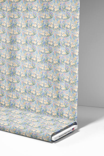 Cute Pastel Fawns Fabric - Shop now at American Fabric Prints