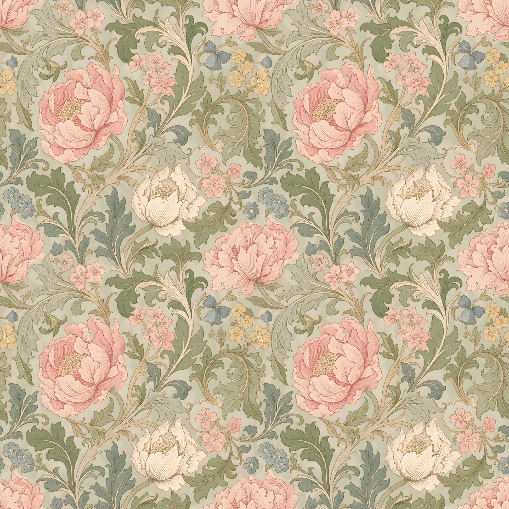 Pink Peony Floral Fabric - Shop now at American Fabric Prints