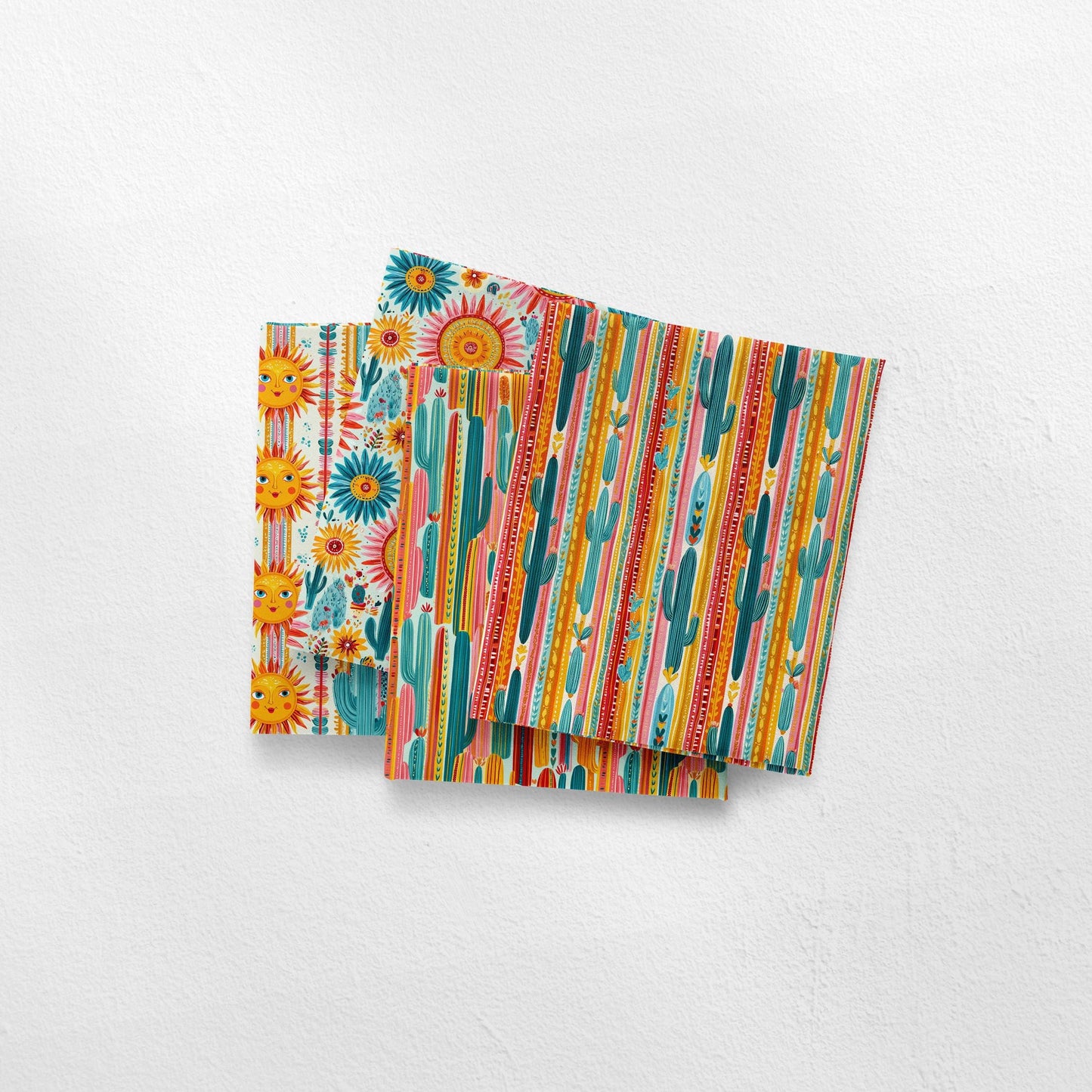 Painted Retro Boho Western Fabric Bundle Set - Shop now at American Fabric Prints