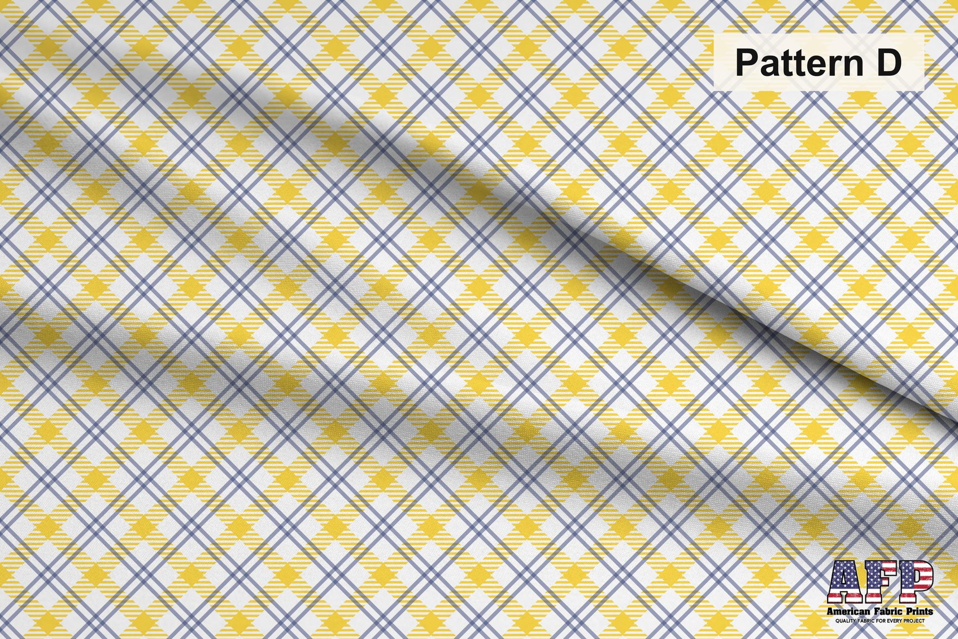 Lemon Plaid 2 Fabric Bundle Set - Shop now at American Fabric Prints