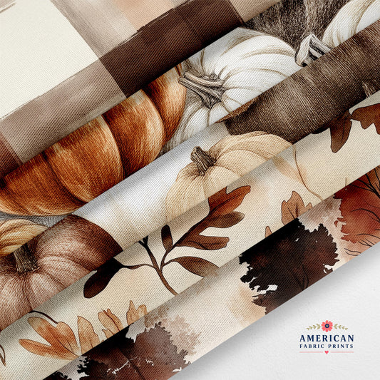 Cozy Pumpkins Fabric Bundle Set - Shop now at American Fabric Prints
