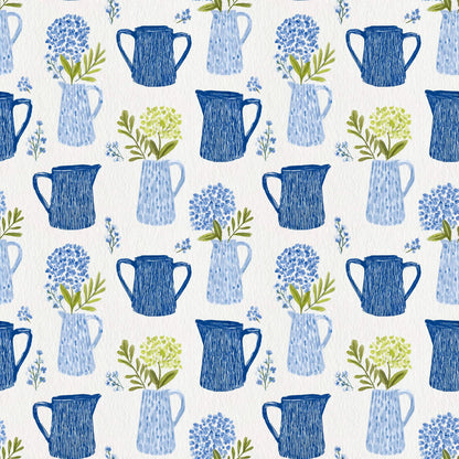 Pitchers with Floral Fabric - Shop now at American Fabric Prints