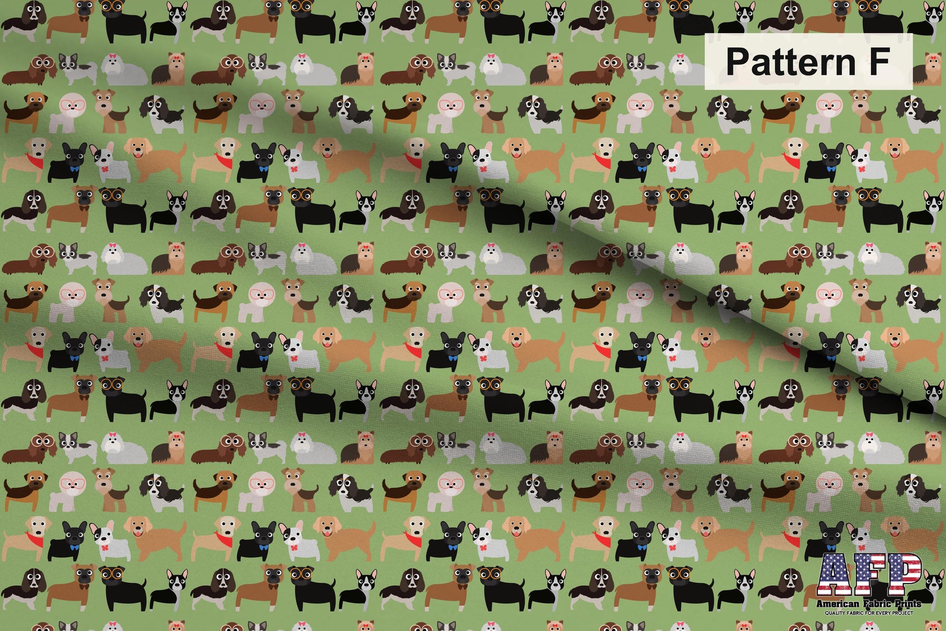 Cute Dog 2 Fabric Bundle Set - Shop now at American Fabric Prints