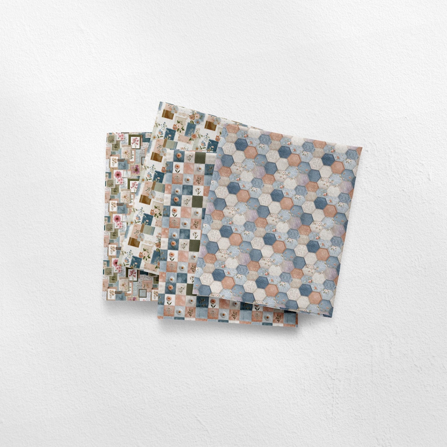 Farmhouse Cottagecore Patches Fabric Bundle Set - Shop now at American Fabric Prints