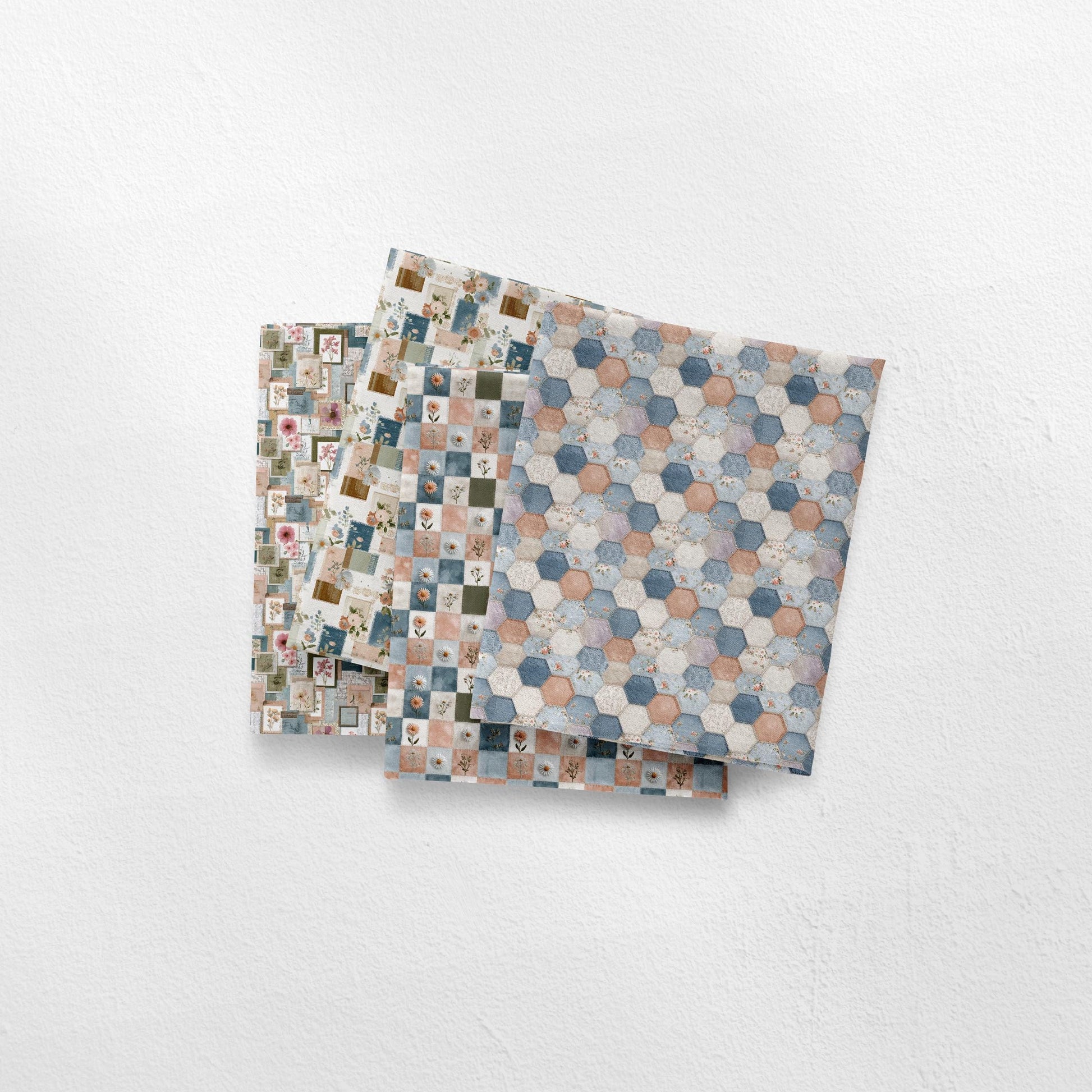 Farmhouse Cottagecore Patches Fabric Bundle Set - Shop now at American Fabric Prints