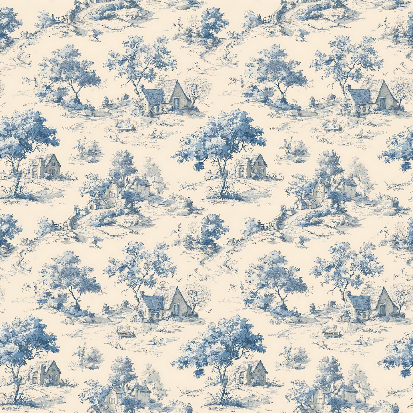 Storybook Toile Fabric - Shop now at American Fabric Prints