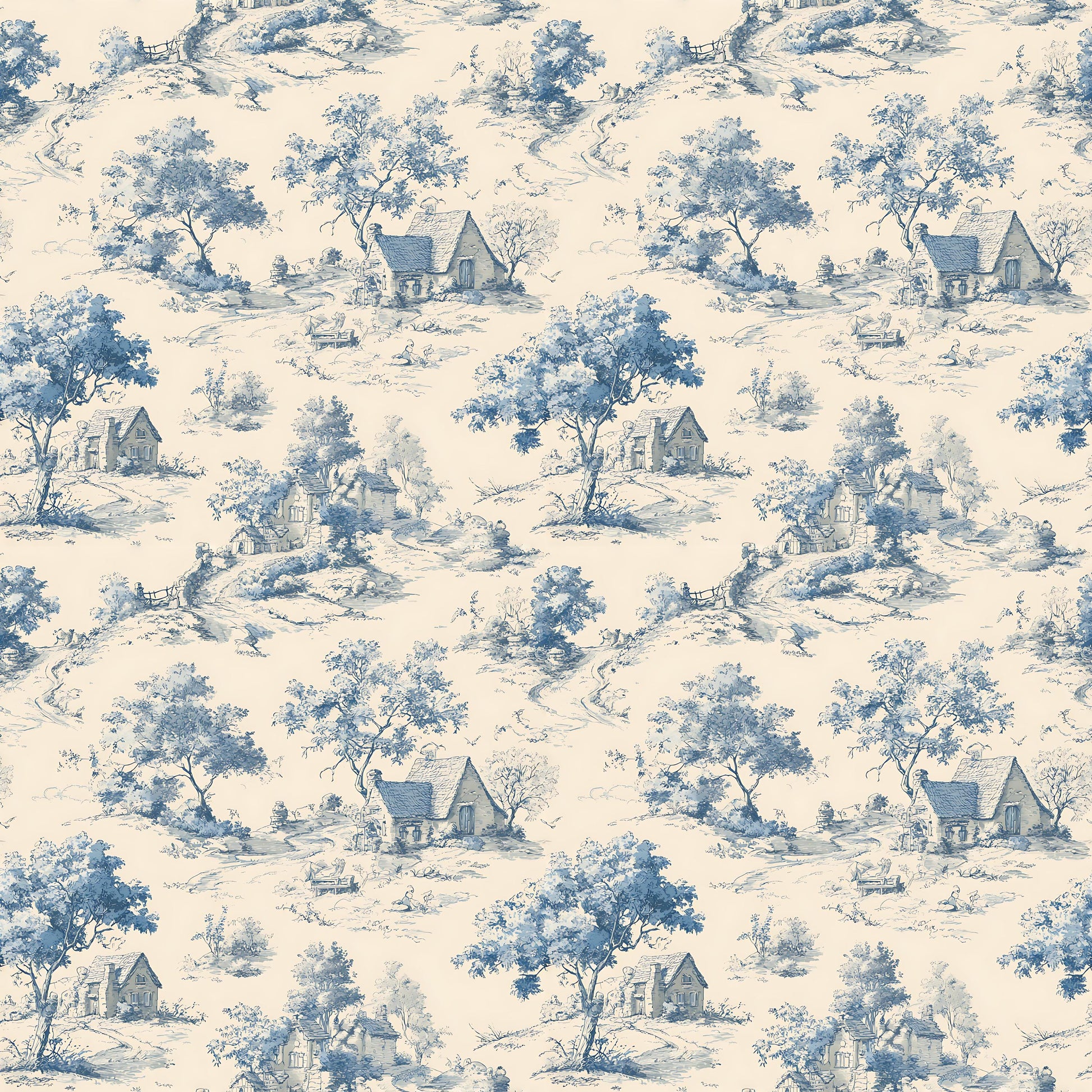 Storybook Toile Fabric - Shop now at American Fabric Prints