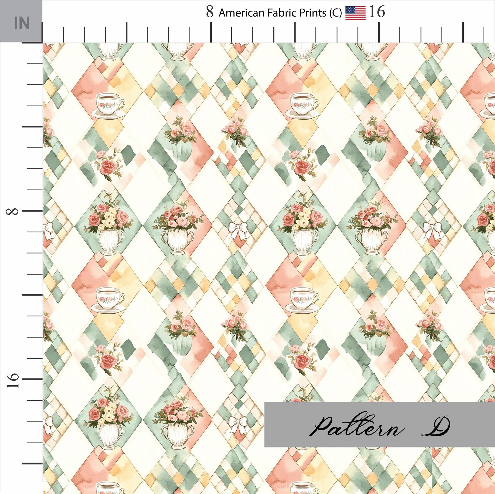 Shabby Chic Tea Party Fabric Coordinates. Shop now at American Fabric Prints.