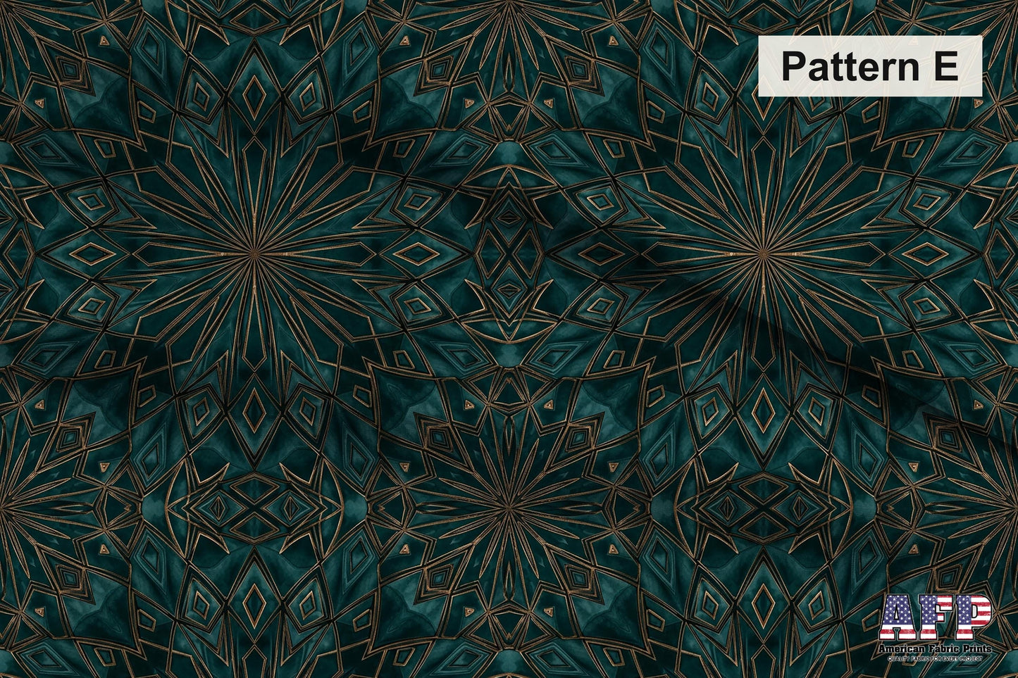 Arabesque Teals 3 Fabric Bundle Set - Shop now at American Fabric Prints