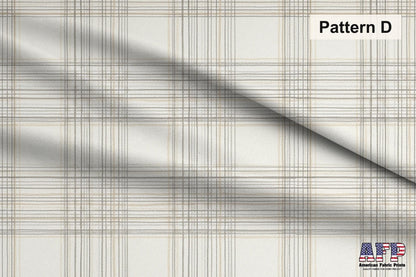 Beige Plaid 2 Fabric Bundle Set - Shop now at American Fabric Prints