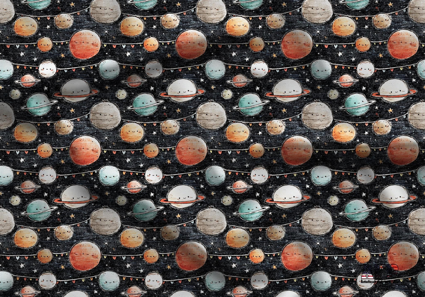 Space Doodles Fabric - Shop now at American Fabric Prints