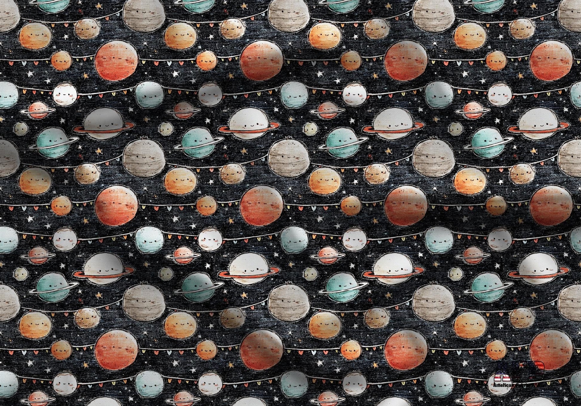 Space Doodles Fabric - Shop now at American Fabric Prints