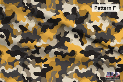 Digital Camouflage Fabric Set 3. Choose Your Patterns. Pattern F Shown. Shop now at American Fabric Prints.