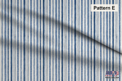 Blue Striped Fabric Bundle Set - Shop now at American Fabric Prints