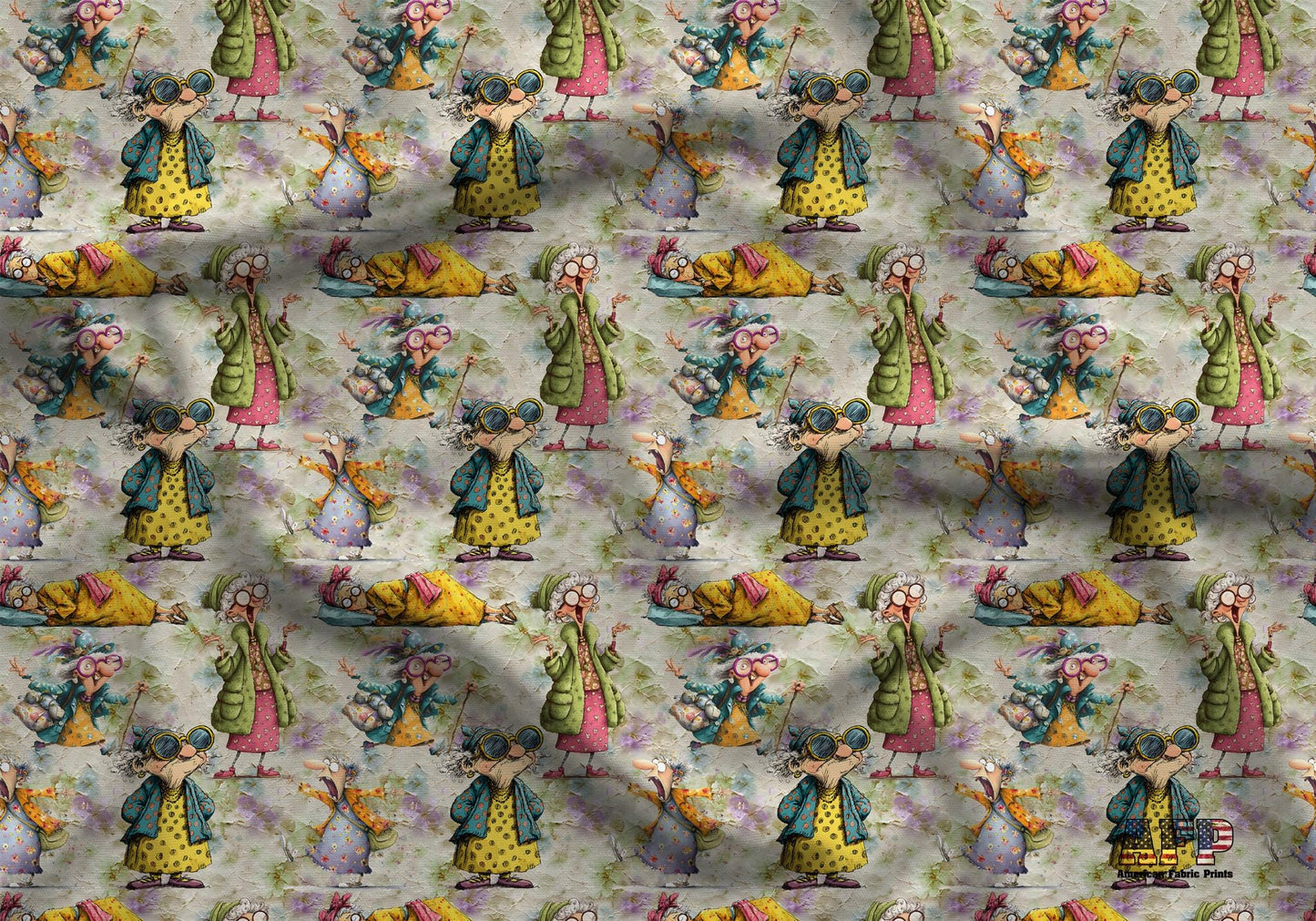 Old Ladies Fabric - Shop now at American Fabric Prints