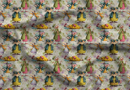 Old Ladies Fabric - Shop now at American Fabric Prints