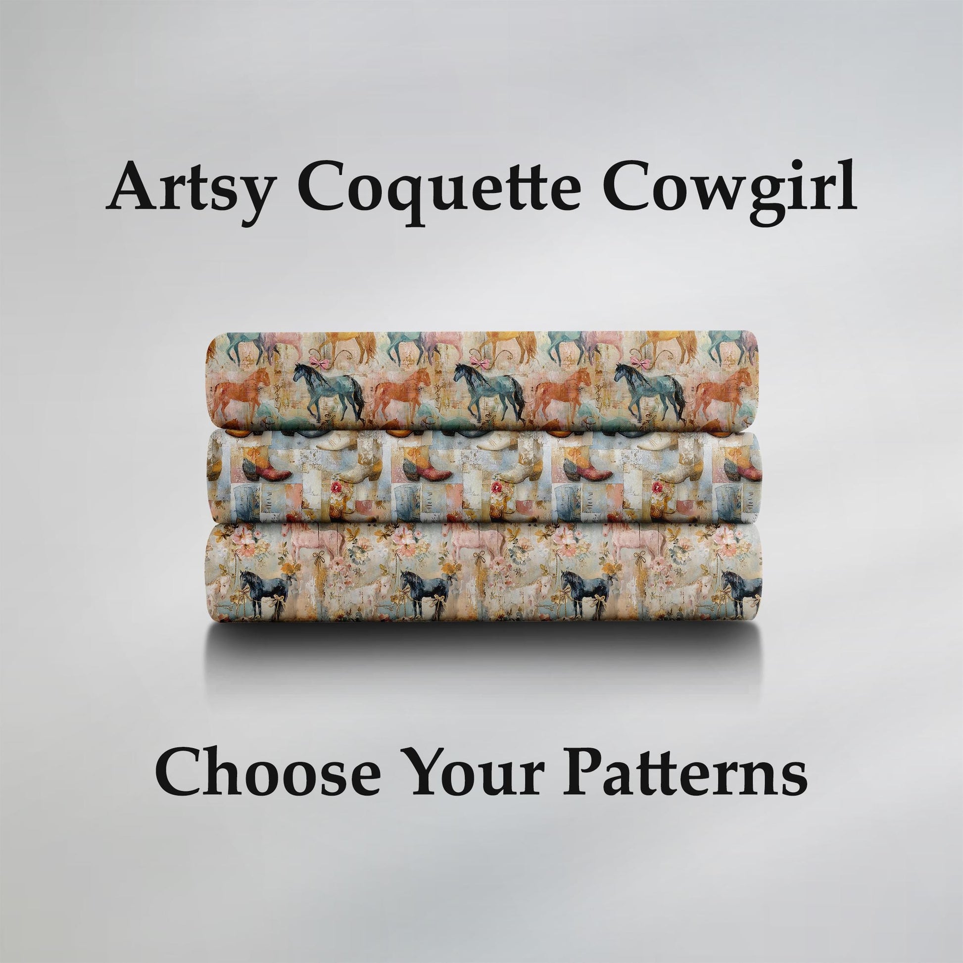 Artsy Coquette Cowgirl Fabric Bundle Set - Shop now at American Fabric Prints