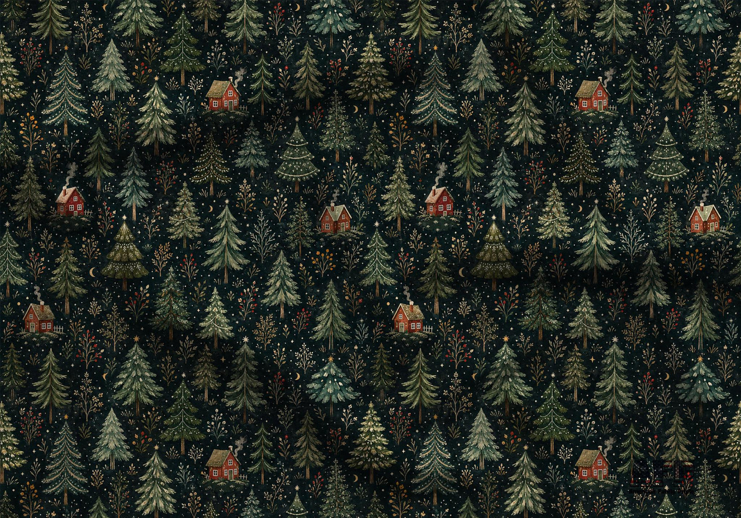 Winter Night Fabric - Shop now at American Fabric Prints
