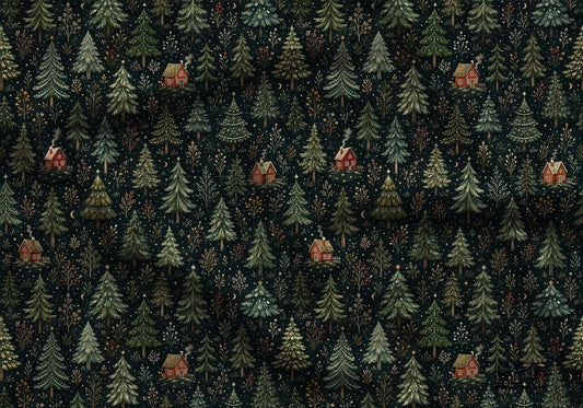 Winter Night Fabric - Shop now at American Fabric Prints