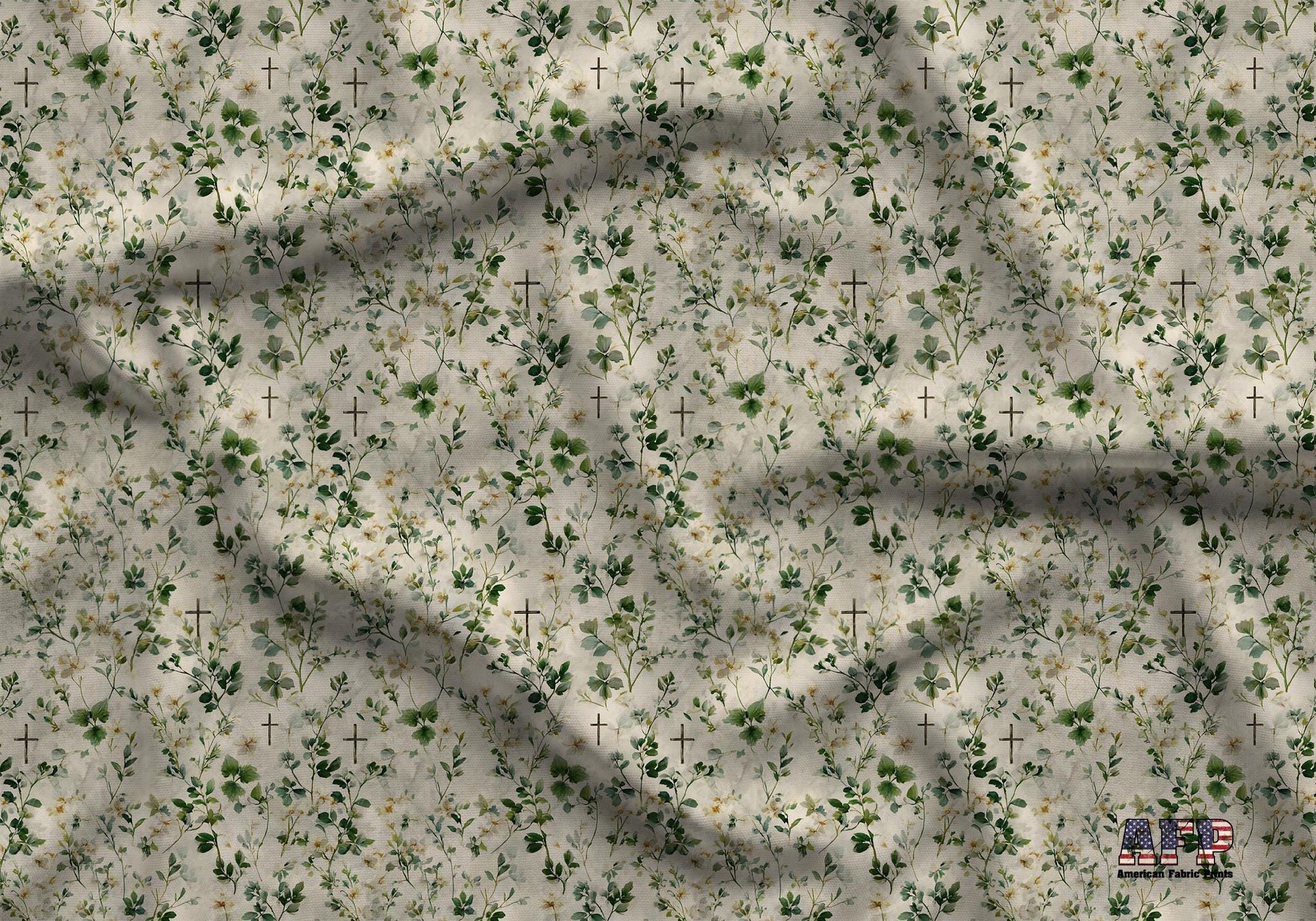 Faith Floral Fabric - Shop now at American Fabric Prints