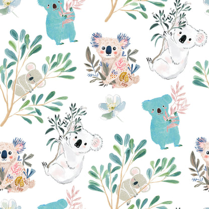 Colorful Koala Fabric - Shop now at American Fabric Prints