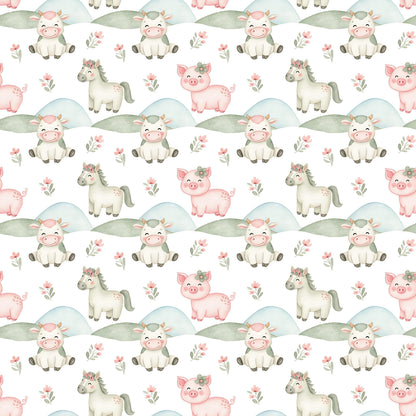 Happy Farm Fabric - Shop now at American Fabric Prints