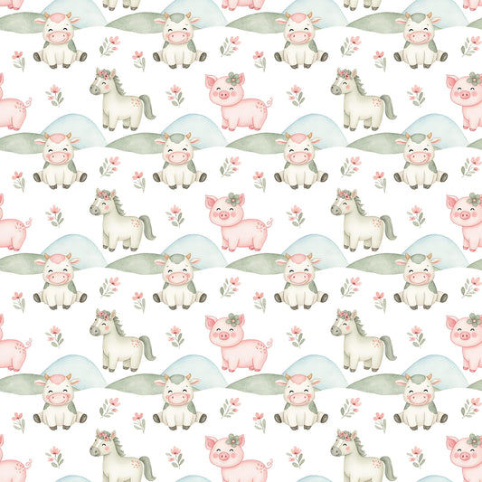 Happy Farm Fabric - Shop now at American Fabric Prints