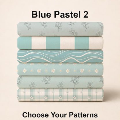 Blue Pastel 2 Fabric Bundle Set - Shop now at American Fabric Prints
