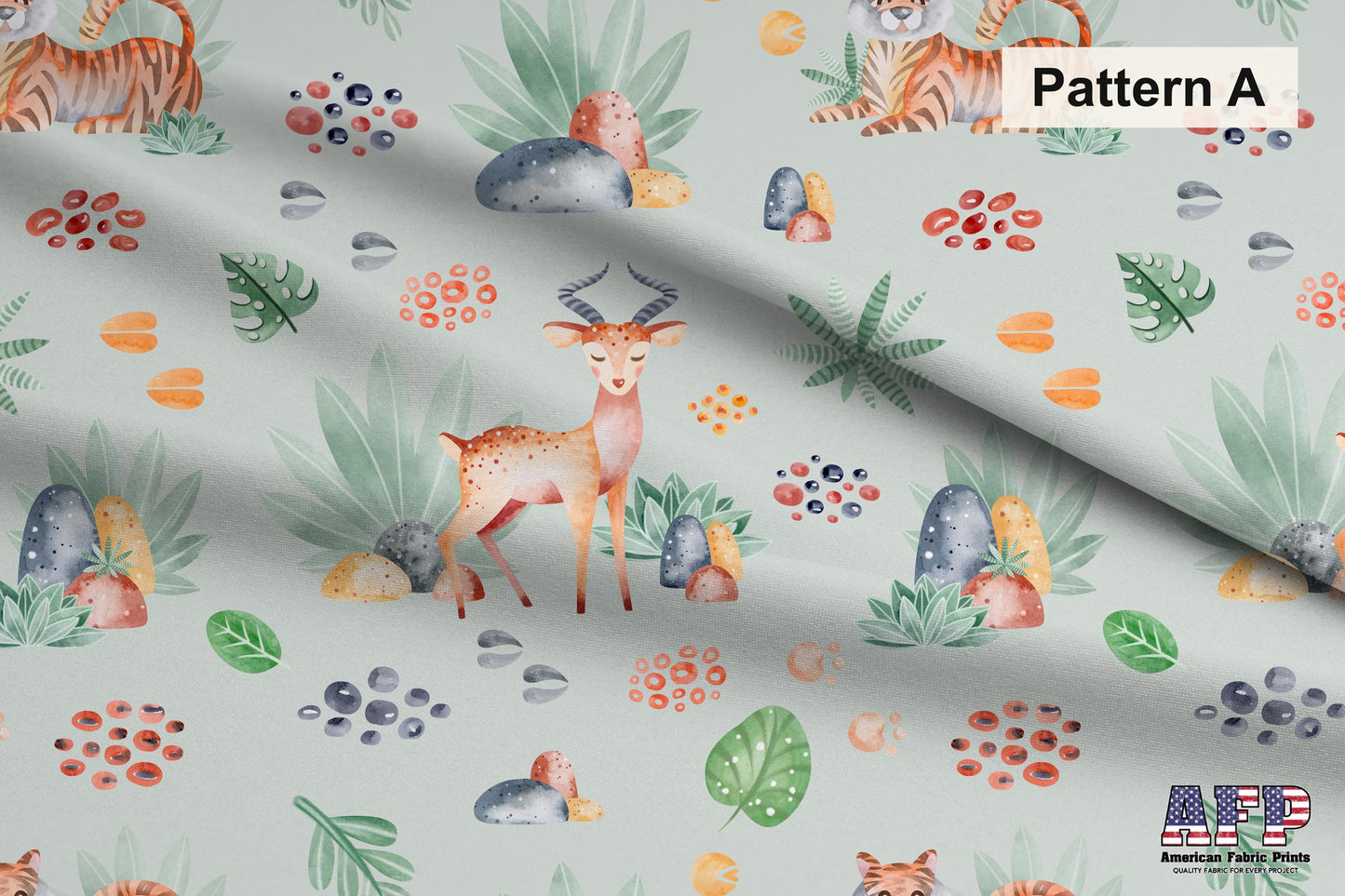 Safari Animals 2 Fabric Set. Shop now at American Fabric Prints.