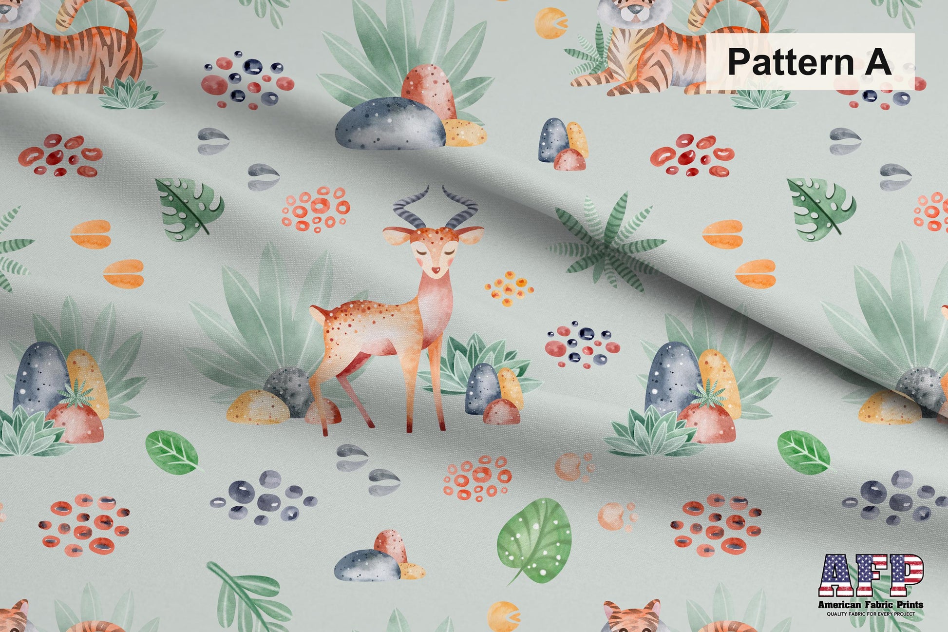Safari Animals 2 Fabric Set. Shop now at American Fabric Prints.
