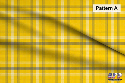 Lemon Plaid 3 Fabric Bundle Set - Shop now at American Fabric Prints