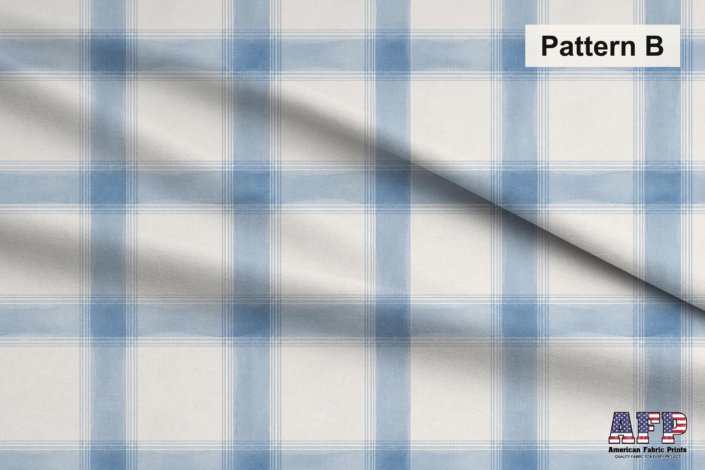 Azure Plaid 2 Fabric Bundle Set - Shop now at American Fabric Prints