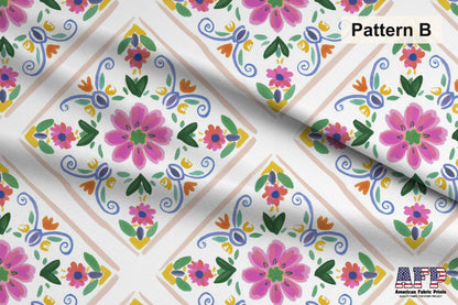 Folk Floral Fabric Bundle Set - Shop now at American Fabric Prints