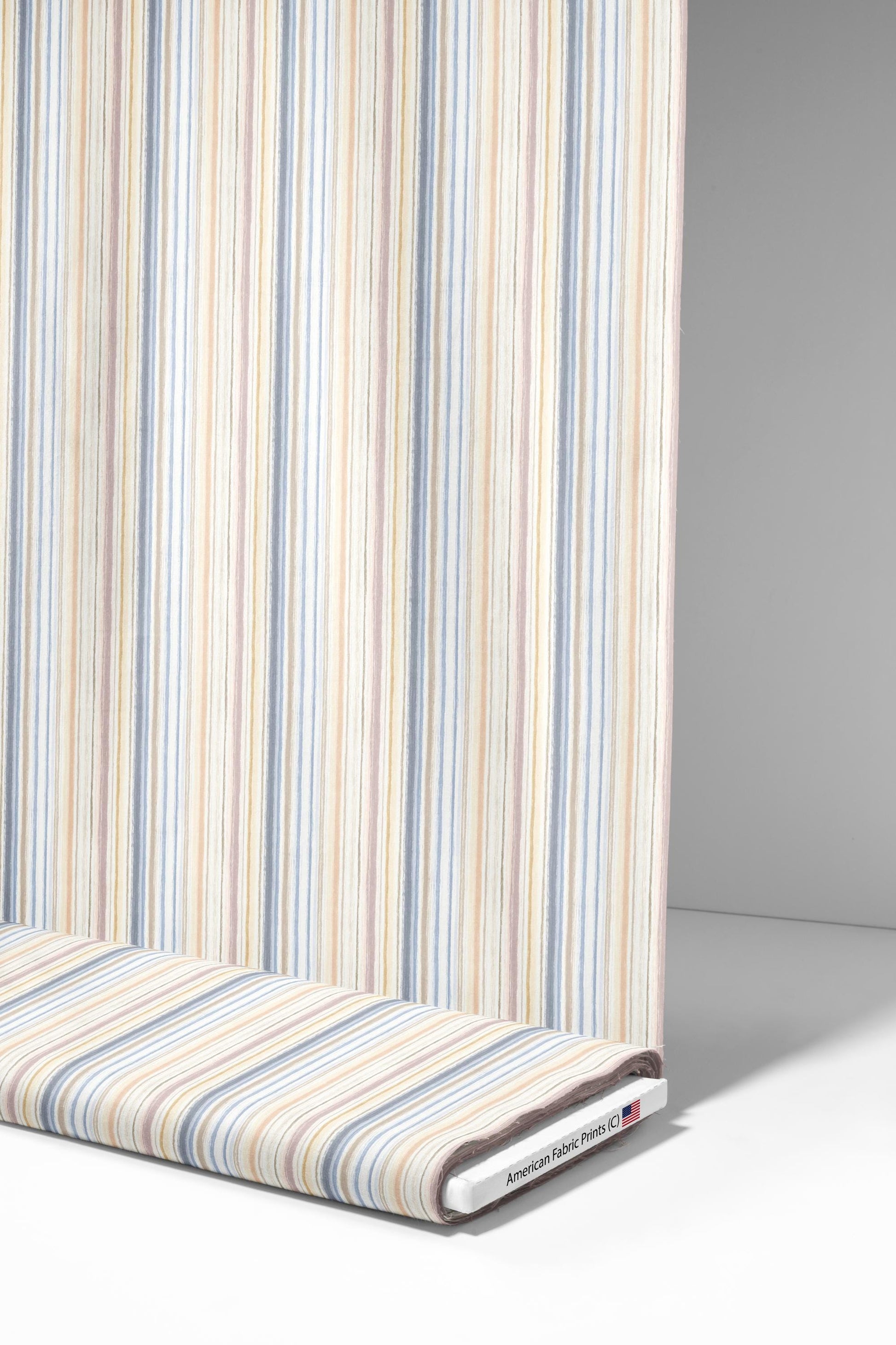 Pale Stripes Fabric - Shop now at American Fabric Prints