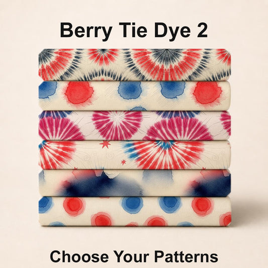 Berry Tie Dye 2 Fabric Bundle Set - Shop now at American Fabric Prints