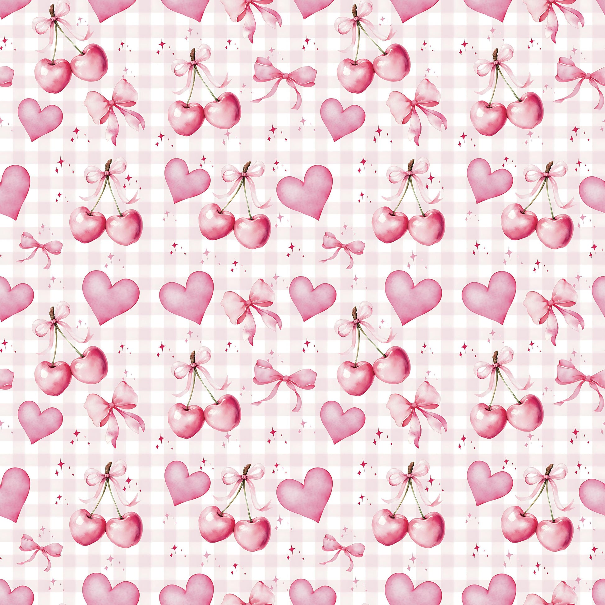 Pink Cherry Fabric - Shop now at American Fabric Prints