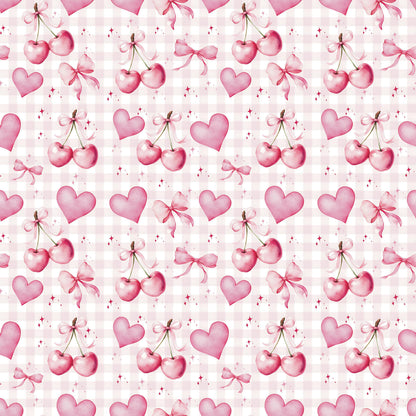 Pink Cherry Fabric - Shop now at American Fabric Prints