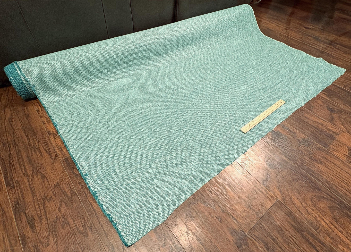 Teal Chenille Dobby Fabric, Heavy Woven Fabric, Luxury Fabric, Premium Upholstery Fabric, Fabric for Upholstery, Crypton Coated Performance