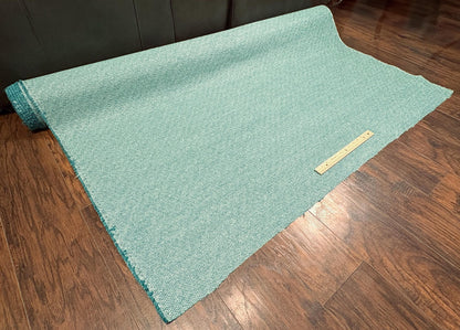 Teal Chenille Dobby Fabric, Heavy Woven Fabric, Luxury Fabric, Premium Upholstery Fabric, Fabric for Upholstery, Crypton Coated Performance