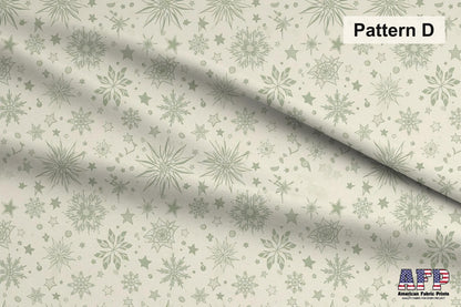 Blush Sage Christmas Fabric Bundle Set - Shop now at American Fabric Prints